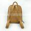 Uique design ladies durable khaki pu leather backpack with Chinese style pattern