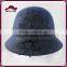 Flower cloche wool hat