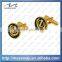 fancy custom wedding brass men cufflinks