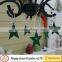 Green felt star christmas tree hanging ornament for home decoration