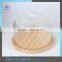 Hot Selling Cake Cover Clear Glass Bell Cloche Round Glass Dome With Base