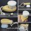 Hot Sell ABS Comma Shape Gold Face Cleaning Brush