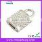 Crystal Padlock USB Flash Drive 8GB Necklace Flash Memory USB Stick Gift Pen Drive 8GB