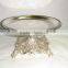 silver snack plate food silver plate metal plate high quality SGS wedding plate