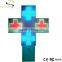 High quality LED Pharmacy cross display with CE certificate