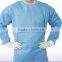 Disposable spunlace operating gown