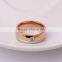Beautiful Fashion Full Stainless Steel Gem Engagement Ring