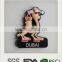 Custom Jordan camel 3D PVC rubber souvenir fridge magnet