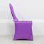Discount Price Stock Purple Ruffled Chair Cover