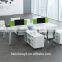 2016 latest design modern office table High quality cheap price with MFC board side return