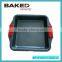 bread baking pans square tube pan with silicone handle