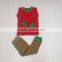 2016 new arrival long sleeve lovely kids toddler girl christmas outfit wholesale
