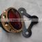 custom motorcycle led brass tail light-covers over tail Rodda / red lens - Bike RetroTail Light