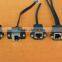 Screw panel mount RJ45 Cat5 male to female Ethernet LAN Network extension Cable