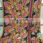 vintage kantha quilt indian printed cotton Pom Pom throw