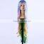 Braid Pull Half Up And Wear With Head Pieces Cosplay Costume Festival Synthetic Wig