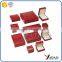 Logo Print free solid wood packaging Box velvet inside jewelry gift boxes