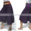 VTG HIPPIE BOHO oriental harem wide leg gypsy yoga belly dance art fisherman skirt maxi crop pants