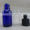 glass blue essential oil dropper bottle 15ml