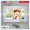 10.1 inch acrylic digital photo frame with clock and alarm clock