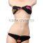 2015 New Wholesale flower print wiht metal bikini sets Lady hot sexy print swimwear with metal