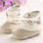wholesale winter beautiful soft shoes warm girls knitting baby boot shoes