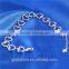 925 Sterling Silver Jewelry Bracelets Crystal Love Heart Charm Chain Bracelet New Fashion For Women