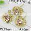 New Arrival Popular Wholesale Jewelry Gold Plated Name and Heart Shape Set