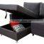 Fashion L Shaped Fabric Folded Sofa Cum Bed Design With Storage