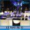 outdoor party decorative rgb cube glowing light, plastic illuminated lighted cube tables