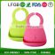 Toddler Eating Training Silicone Bibs With Crumb Catcher