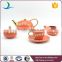 Ceramic Coffee Set Tea Sets With Gold Plated For Hotel