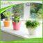 ABS plastic bright color flower pot with separate inner design