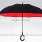 New Car straight upside down reverse umbrella with c handle