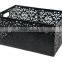 Office Desk Metal Punched Storage Basket With Twin Handles