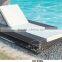 Derong home garden patio sun lounge indoor/outdoor furniture beach bed with waterproof cushion