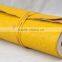 Handmade vintage crush rolled yellow leather notebook