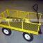 yellow garden wagon cart