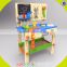 2017 wholesale kids wooden workbench toy new design baby wooden workbench toy cheap children wooden workbench toy W03D076B
