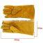 Berrylion high quality labour protection split leather hand gloves for sale