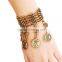 Belly dance tribal ethnic antique bracelet with coins