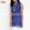 2017 Latest kurti with jacket designs image sleeveless v neckline embroidered kurti