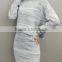 Fashion Strip Round Neck Ladies Twinset Dress Sweater/Long Sleeved Knit Dress