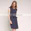 Free Shipping the Most Popular Elegant Back Zip and Belt Woman Shift Dress