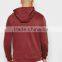 Custom Long Sleeve Ribbed Cuffs And Hem With Hood Plum Men's 80% Cotton 20% Polyester Casual Plain design Pullover Hoodies