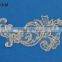 Retro Corded Applique Lace Flower Embroidery Lace Bridal Wedding Lace Trim on Organza Craft Sewing Supplies Lots in stock