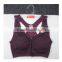 Hot sex women sport bra seamless yoga wear running wear with zipper