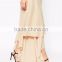 Women Summer Wear Beach Wear Asymmetrical Design Lvory Floaty Maxi Chiffon Skirt With Layers