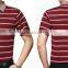 high quality business casual short sleeve stripe polo collar t shirts