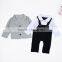 Handsome Gray Black Boys Clothing Suits Kids Party Wear Dresses